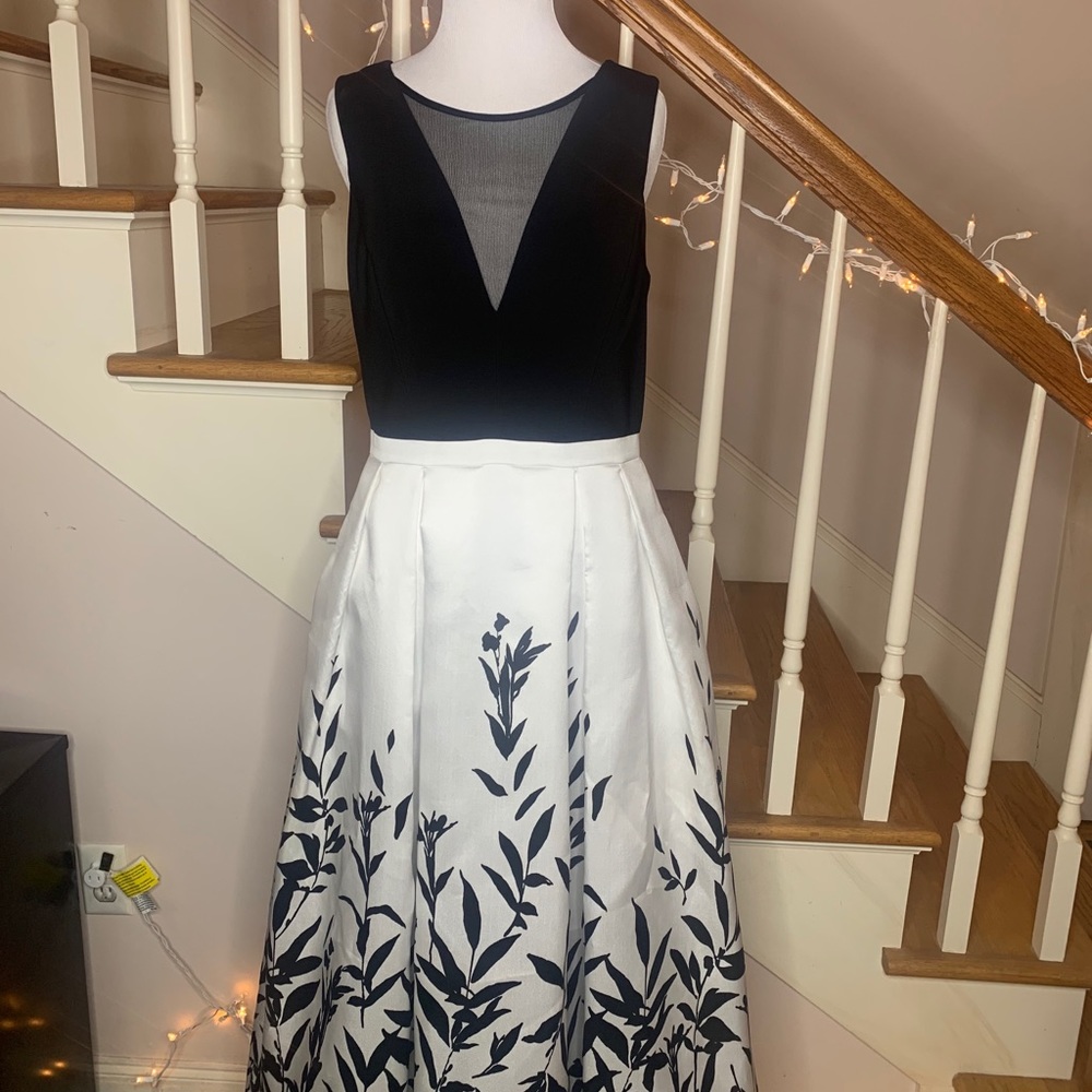 Black and White Ballgown